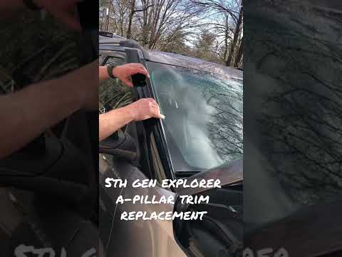 How To Fix, Repair, Replace 5th Gen ‘11-‘19 Ford Explorer A-Pillar Trim Recall, Easy! #Shorts