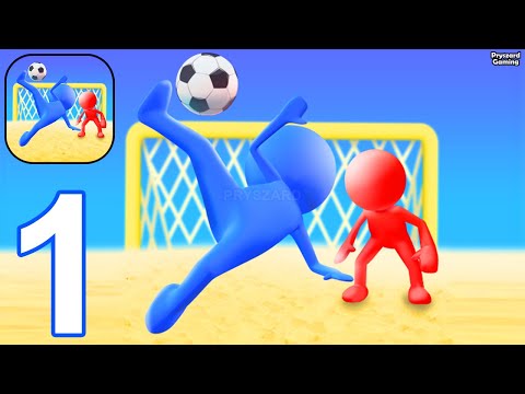 Gameplay Walkthrough Part 1 Stickman Super Soccer Goal (iOS, Android) - YouTube