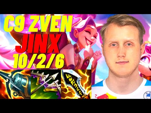 C9 ZVEN PLAYS JINX VS SENNA ADC |NA CHALLENGER PATCH 11.8| [League of Legends] Full Gameplay