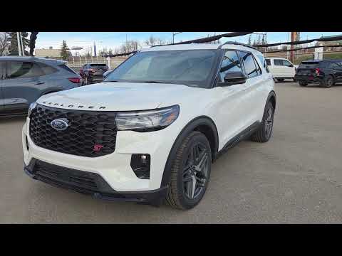 2026 Ford Explorer ST 4WD in Star White Metallic Tri-Coat for sale at CSL Ford Sales in Cardston, AB