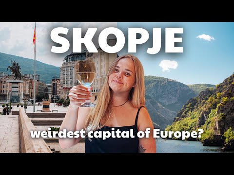 Exploring the unusual capital of Skopje | North Macedonia travel vlog
