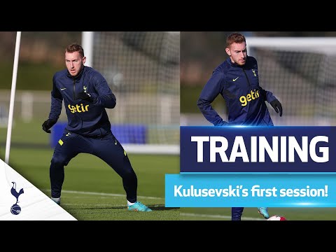 Dejan Kulusevski's FIRST Spurs training session!