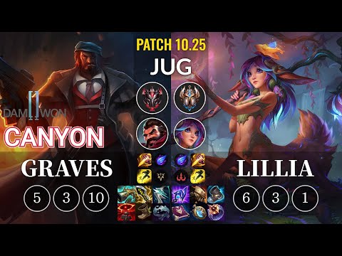 DWG Canyon Graves vs Lillia Jungle - KR Patch 10.25