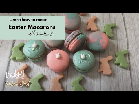 Learn how to make pastel pink Easter Macarons with Jaslin Li