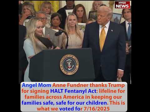 Trump signs HALT Fentanyl Act into law, Angel Mom thanks Trump; Miller: illegals been treated better