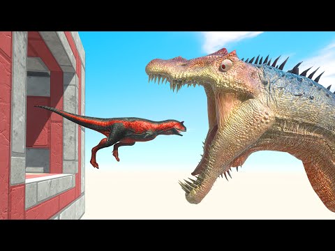 Don't Jump Into The Mouth Of The Giant Spinosaurus!| Animal Revolt Battle Simulator