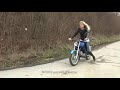 Moped Coldstart Riding Ice Cold Wind Girl Riding Rebuilt Simson S51