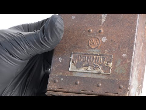 Old and rusty -Dominit- german miners Lamp from 1920 ( Restoration )