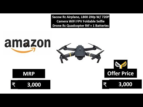 Sacow Rc Airplane, L800 2Mp W 720P Camera WiFi FPV Foldable