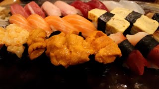 trying uni (sea urchin) for the first time // Haruki sushi // Providence, Rhode Island
