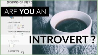 10 Introvert Signs | Personality Type