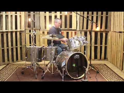 DW Performance Maple Titanium Sparkle Drum Set - 22, 10, 12, 14, 16, 6 5x14
