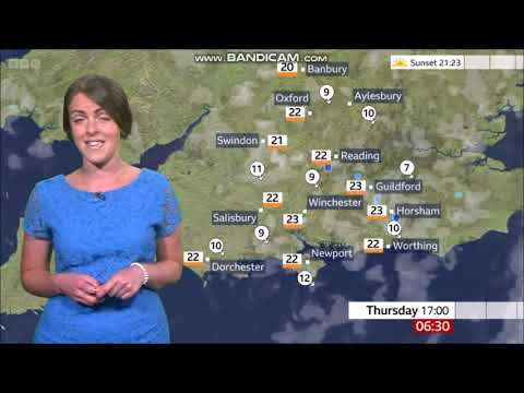 (HD) Alex Osbourne BBC ONE South Today weather June 29th 2023 - 60 fps