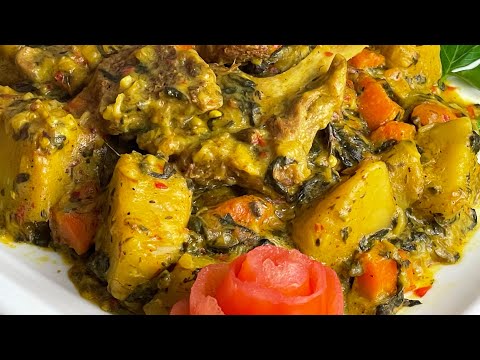 Breadfruit Oil Down | How To Make Breadfruit Oil Down With Salt Beef | Comfort Food (One Pot Meal)