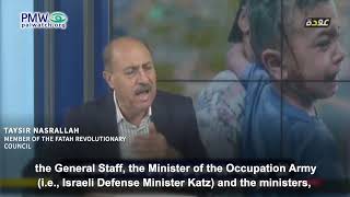 Tayseer Nasrallah calling Israel Nazis