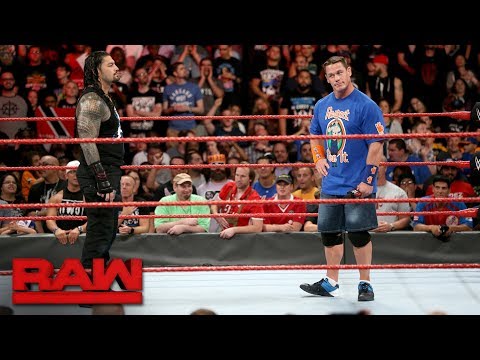 John Cena Makes Return To RAW, Immediately Starts Feud With Roman Reigns (And The Miz) (And Samoa Joe)