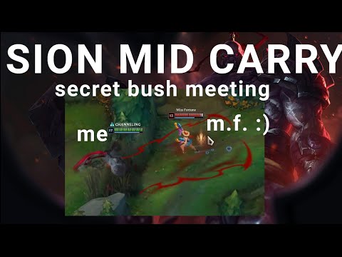 Sion Mid Carry ( Hard Game, vs Malzahar, date with MF in bush )