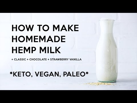 How to Make Homemade Hemp Milk #keto #vegan #paleo #nutfree