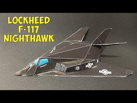 Lockheed F-117 Nighthawk Aircraft Model | DIY Paper F-117 Nighthawk | How Make Paper Airplane Model