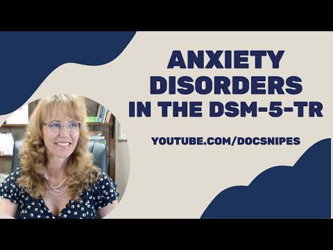 Anxiety Disorders in the DSM 5 TR  | Symptoms and Diagnosis