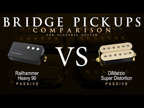 Railhammer HEAVY 90 vs DiMarzio SUPER DISTORTION - Bridge Guitar Pickup Comparison Tone Demo