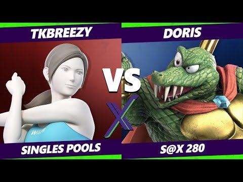 S@X 280 Smash Ultimate - VGBC | TKBreezy (Wii Fit Trainer) Vs. Doris (King K Rool) - SSBU Pools