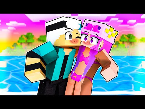 BEIJEI uma MENINA DESCONHECIDA no Minecraft!