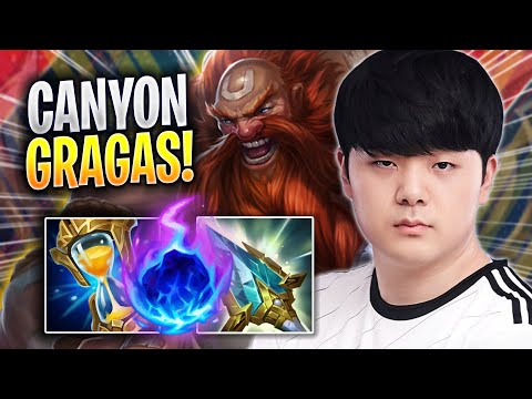 CANYON PERFECT GAME WITH GRAGAS! - DK Canyon Plays Gragas TOP vs Jayce! | Season 2023