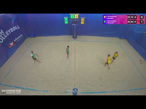 19:20 D. Kharchenko / I. Horiaiev - I. Romanenko / I. Skrynnik 22.06.2022 | Winners Beach Volleyball