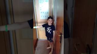 6 year old explains lifejackets on the carnival luminosa cruise ship