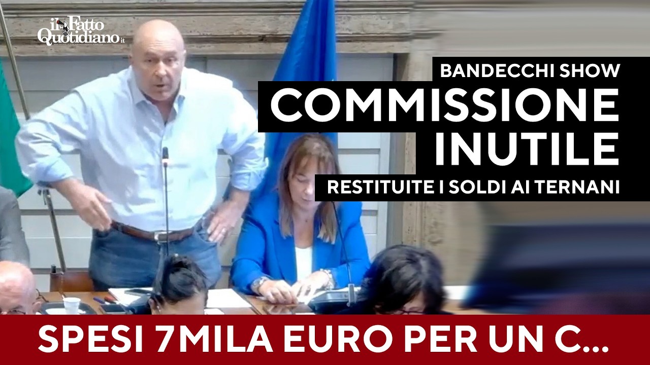 Bandecchi: "Avete speso 7mila euro per stabilire che posso fare quel c...o che mi pare"