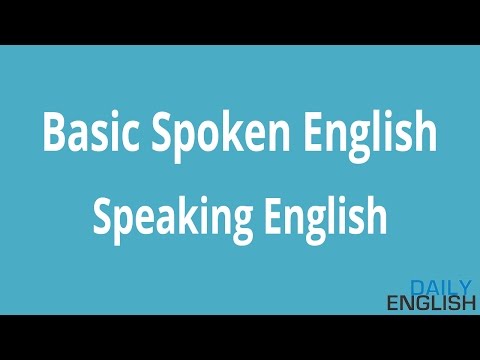 English Speaking For Beginners Basic Spoken English