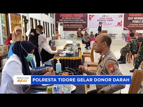 PERINGATI HARI BHAYANGKARA KE-79 POLRESTA TIDORE GELAR BAKTI KESEHATAN DONOR DARAH