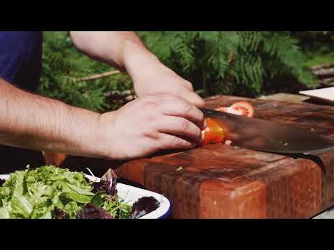 Pulled rabbit, pancetta and ranch sauce salad recipe