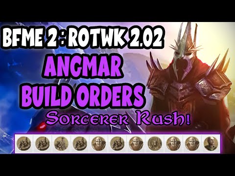 BfME2 RotWK Angmar Build Orders | How to Play Angmar RotWK | LotR BfME2 RotWK 2.02 Guide Tutorial