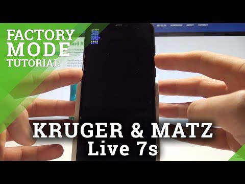 How to Enable Factory Mode on KRUGER & MATZ Live 7s - Exit Factory Mode