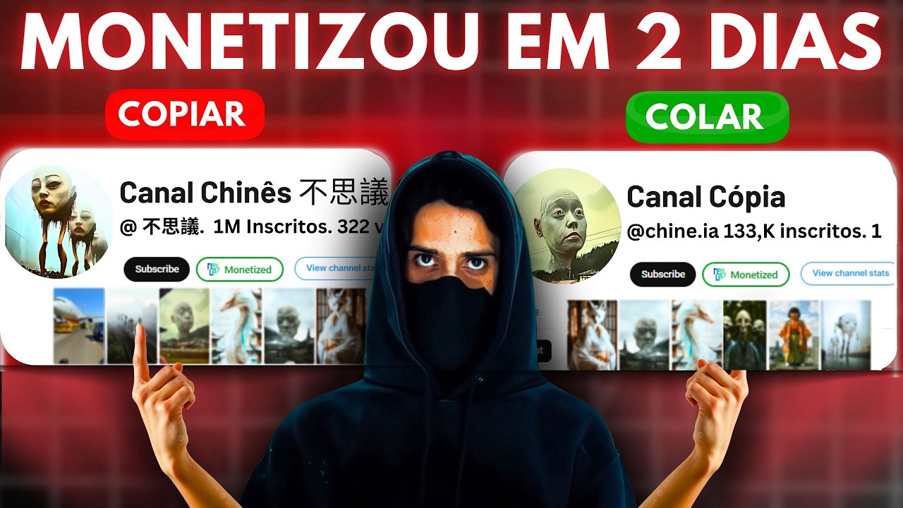 Como Clonei com IA um Canal Dark Chinês Milionário - Curso Completo
