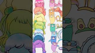 Download lagu 🌈무지개 인어공주 코디 ! #rainbow #mermaid #paperdoll #종이인형 #종이구관 mp3