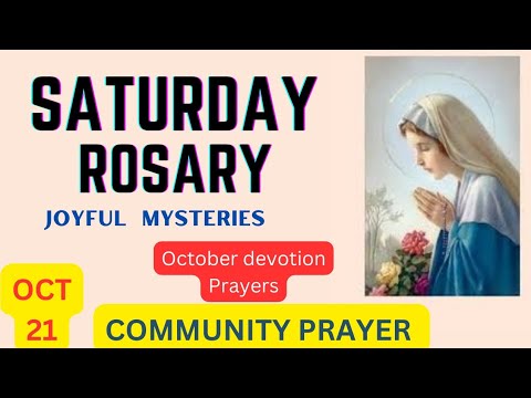 The Rosary Today || Joyful mysteries || Saturday, 21th October, 2023
