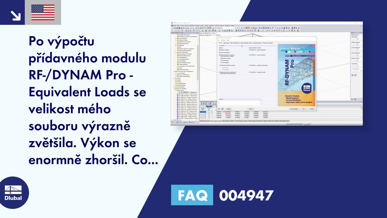 [EN] FAQ 004947 | Po výpočtu v přídavném modulu RF-/DYNAM Pro - Equivalent Loads se zobrazí velikost ...