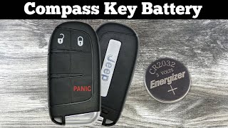 How To Replace 2018 - 2021 Jeep Compass Key Fob Battery - Change Replacement Remote Fob Batteries
