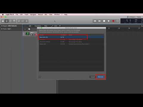 Logic Pro X 10.4.2 review/tutorial  (4) Relocate Sound Library