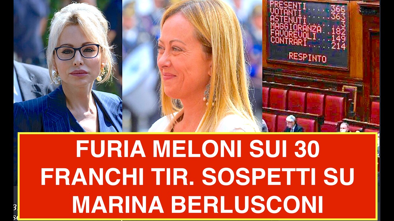 FURIA MELONI SUI 30 FRANCHI TIR. SOSPETTI SU MARINA BERLUSCONI