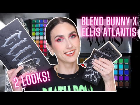 BLEND BUNNY'S FIRST COLLAB!! | Blend Bunny x Ellis Atlantis | 2 Looks, Close Ups & Swatches