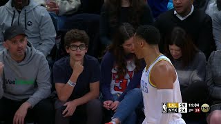 Russell Westbrook exchanges words with Gary Vee courtside | NBA on ESPN