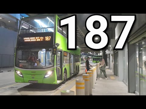 [SMRT] Rare cameo |SG5707A| Trunk Service 187 Alexander Dennis Enviro500 batch 2