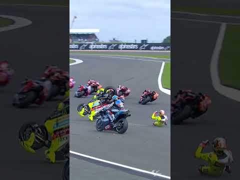 Morbidelli wipes out Bezzecchi at the #TissotSprint start 😱 | 2024 #BritishGP