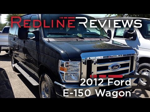 2012 Ford E-150 Wagon Review, Walkaround, Start Up, Test Drive