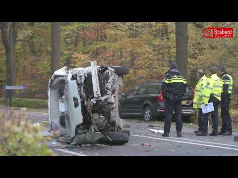 (VIDEO) 07-11-2018 Twee gewonden bij ongeval op Bredaseweg Rijsbergen