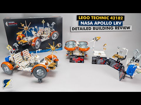 LEGO Technic 42182 NASA Apollo Lunar Roving Vehicle - LRV detailed building review